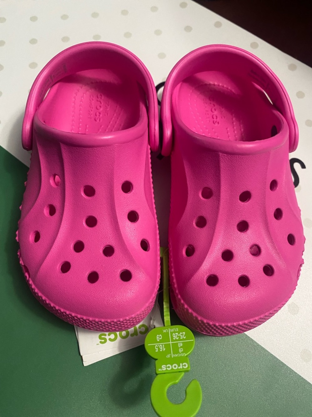 💕💕Crocs Kids Baya Clogs, Pink Size C 10 - Picture 8 of 8